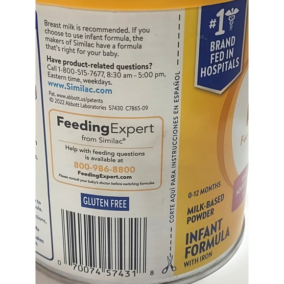 Similac Neosure Infant Formula Milk Based Powder 2-Pack 131 Oz Each Health Baby - Picture 5 of 6